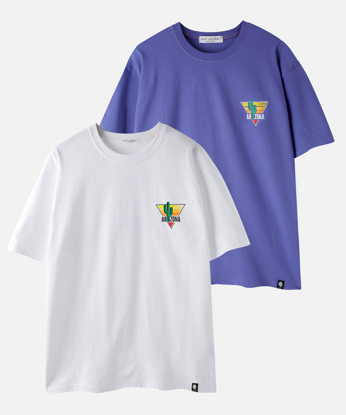 아리조나 파이어리 오버핏 반팔 티셔츠 GT-3187 1+1 패키지