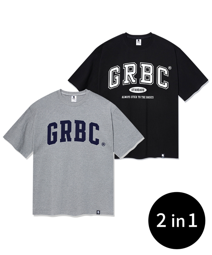 [2PACK] 주니어 GRBC 로고 반팔 티셔츠 2종 패키지
